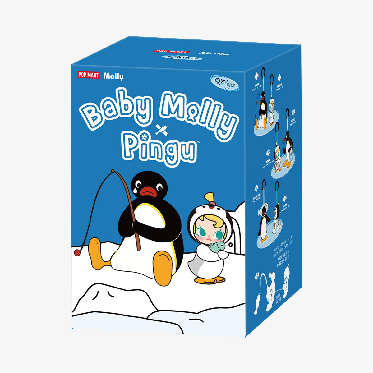 Baby Molly × Pingu Happy Fishing Caja Sorpresa - Figura coleccionable de Pop Mart