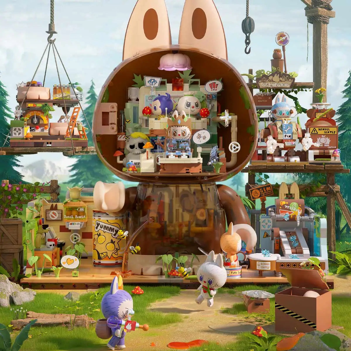 THE MONSTERS Forest Secret Base Series Blocks - Jam Graffiti