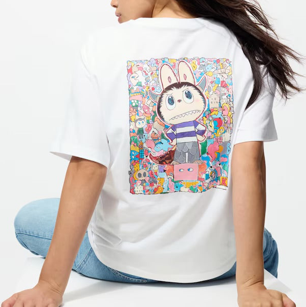 The Monsters / Labubu x UNIQLO Camiseta Blanca