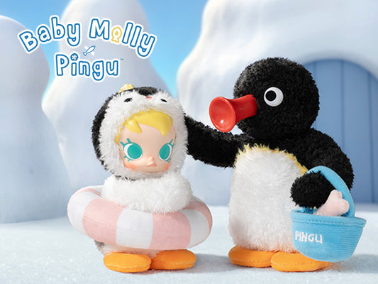 Baby Molly × Pingu Happy Fishing Caja Sorpresa - Figura coleccionable de Pop Mart